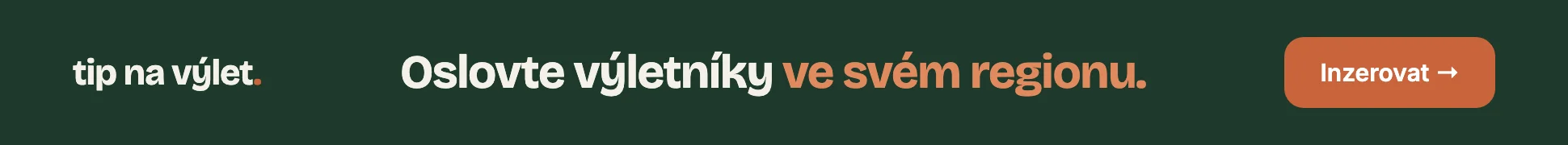 Tip na výlet — vlastní reklama (leaderboard)
